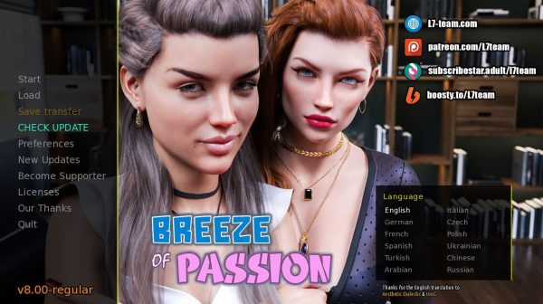 Breeze of Passion – Version 8.0.0